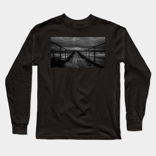 Blyth Jetty Pier Long Sleeve T-Shirt by axp7884